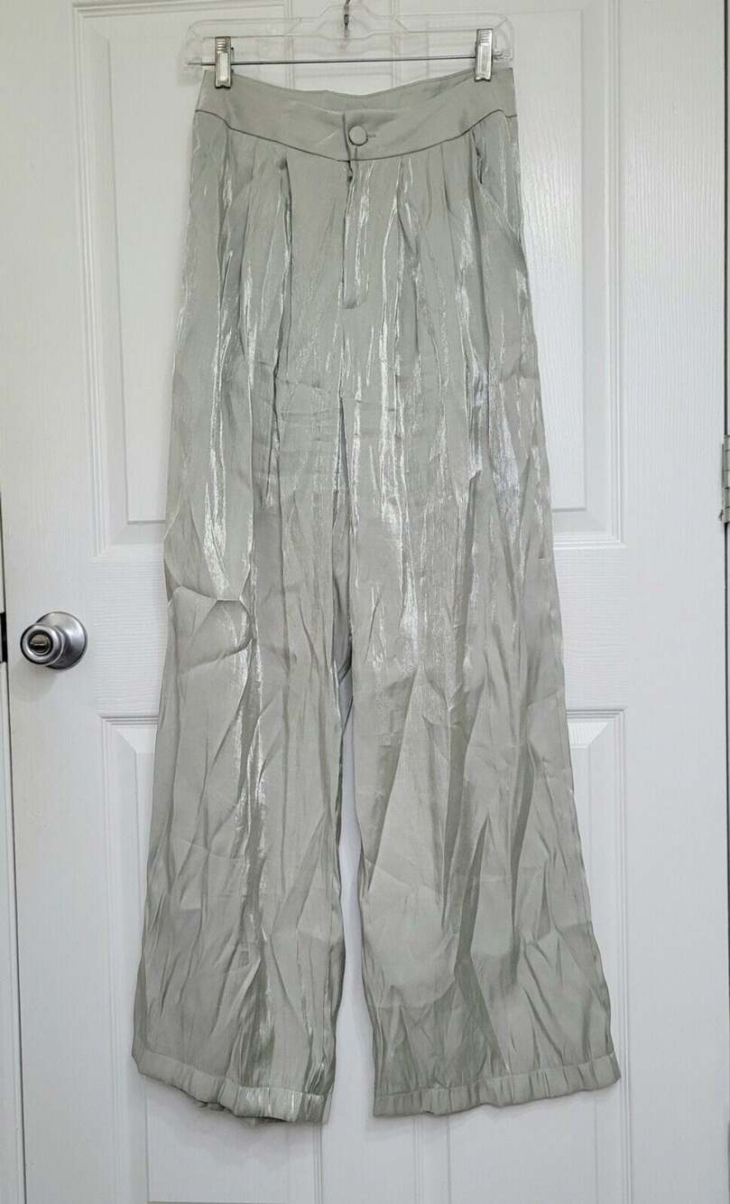 Bandit And The Babe‎ Shimmer Wide Leg Pants Size S